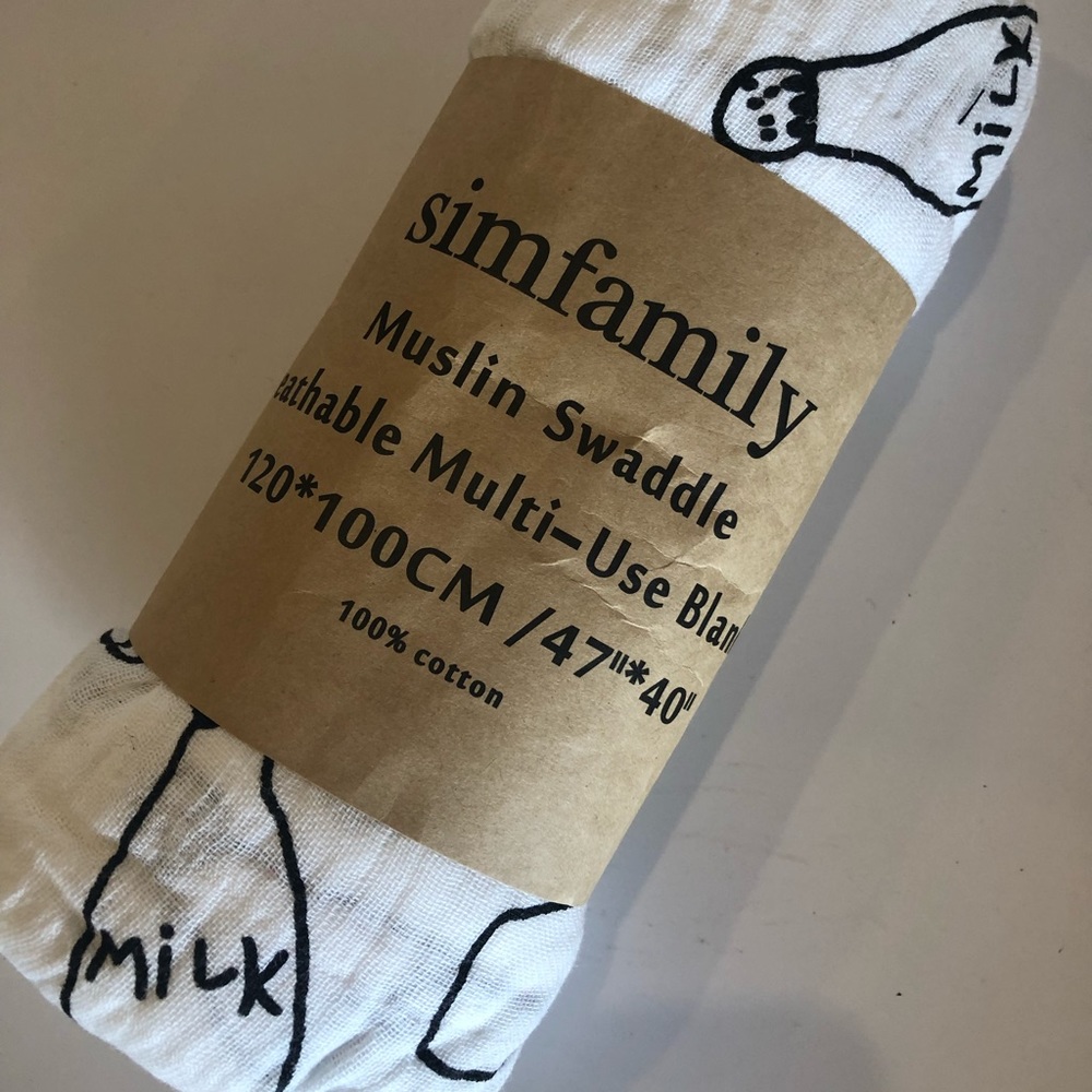 Milk Baby swaddle blanket Muslin